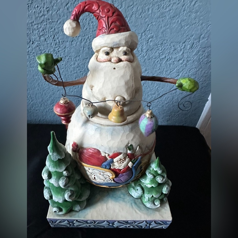 Vintage! Jim Shore Frosty Santa Snowman Figurine.